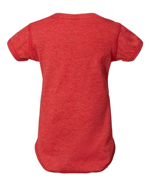 Infant Fine Jersey Bodysuit - Vintage Red Back