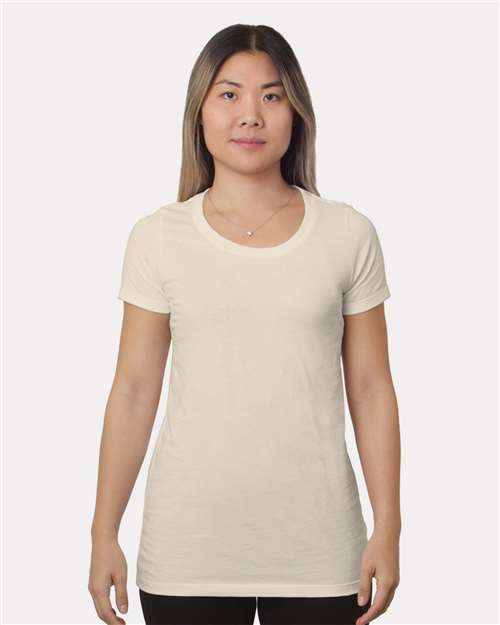 Women's Fine Jersey T-Shirt - Cream Front