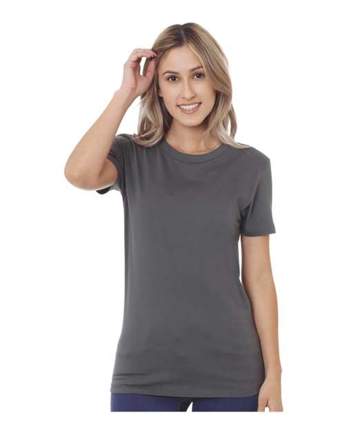 Women's Fine Jersey T-Shirt - Charcoal Front