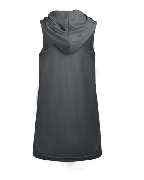 Women's B-Core Racerback Hooded Tank Top - Graphite Back