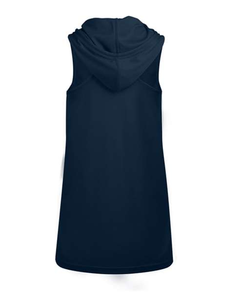 Women's B-Core Racerback Hooded Tank Top - Navy Back