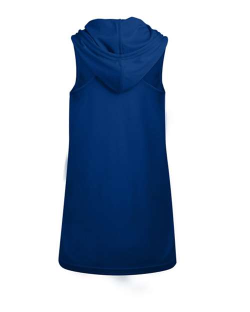 Women's B-Core Racerback Hooded Tank Top - Royal Back