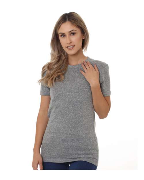 Women's USA-Made Triblend T-Shirt - Tri Athletic Grey Front
