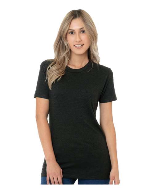 Women's USA-Made Triblend T-Shirt - Tri Black Front