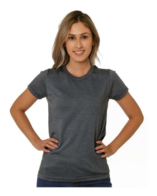 Women's USA-Made Triblend T-Shirt - Tri Dark Grey Front