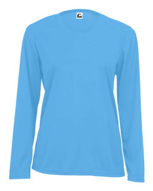 Women's Performance Long Sleeve T-Shirt - Columbia Blue Front