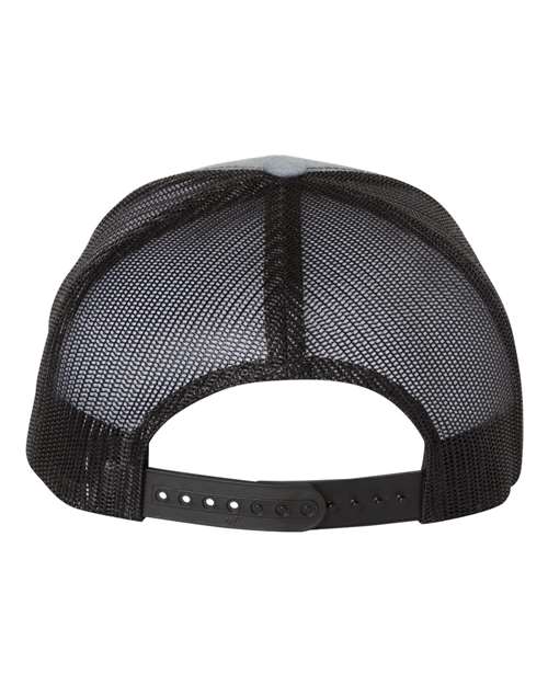 Retro Trucker Cap - Heather Grey/ Black Back