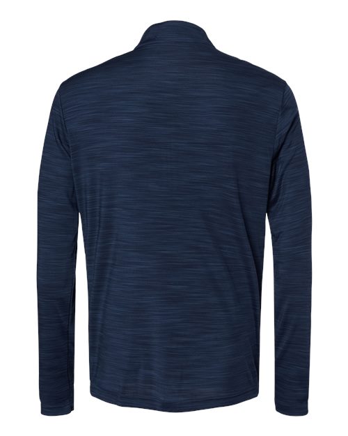 Men's Lightweight Mélange Quarter-Zip Pullover - Collegiate Navy Melange Back