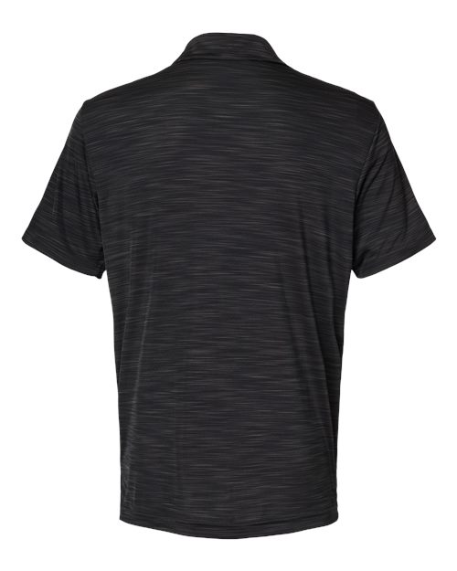 Men's Mélange Polo - Black Melange Back