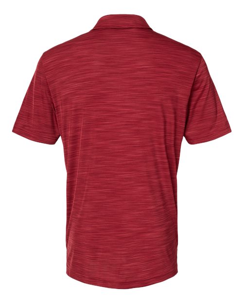 Men's Mélange Polo - Collegiate Burgundy Melange Back