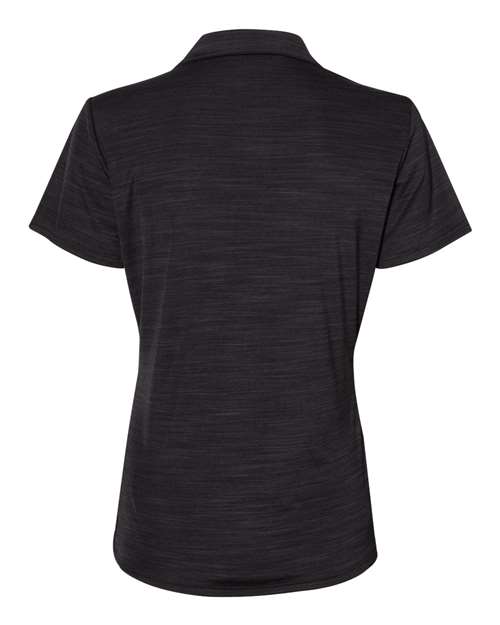 Women's Mélange Polo - Black Melange Back