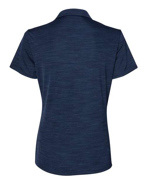 Women's Mélange Polo - Collegiate Navy Melange Back