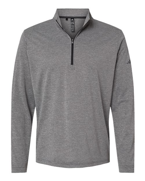 Men's Ultimate365 Lightweight Quarter-Zip Pullover - Black Heather Front