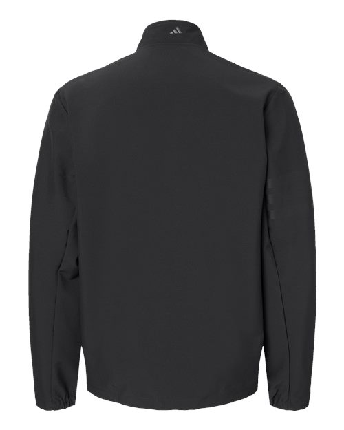 Men's Wind Resistant Full-Zip Jacket - Black/ Black Back