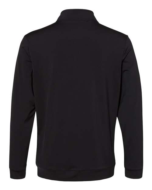 Men's Textured Quarter-Zip Pullover - Black Back