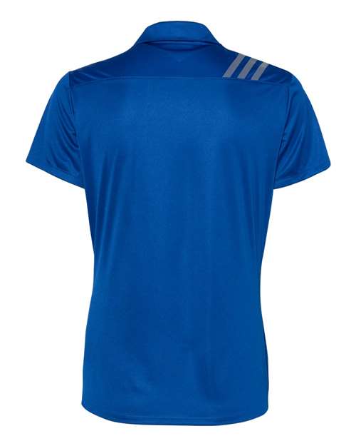 Women's 3-Stripes Shoulder Polo - Collegiate Royal/ Grey Three Back