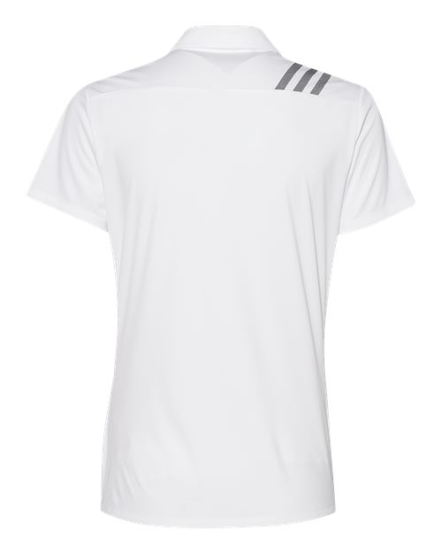 Women's 3-Stripes Shoulder Polo - White/ Black Back