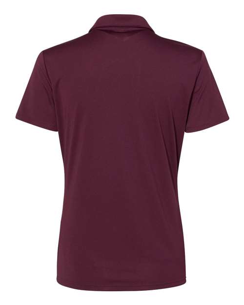 Women's Performance Polo - Maroon Back