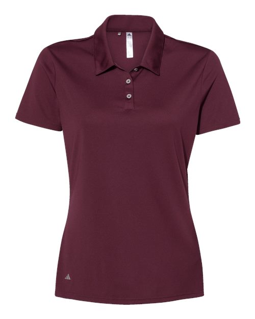 Women's Performance Polo - Maroon Front