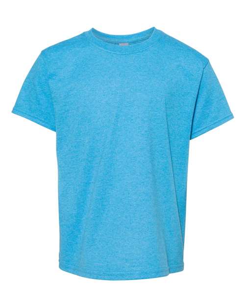 Gildan Youth Heavy Cotton™ T-Shirt - Heather Sapphire Front