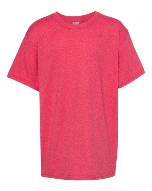 Gildan Youth Heavy Cotton™ T-Shirt - Heather Red Front