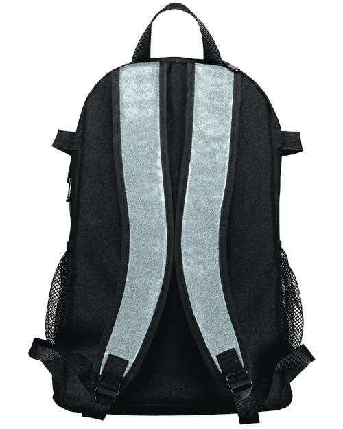 All Out Glitter Backpack - Silver Glitter/ Black Back