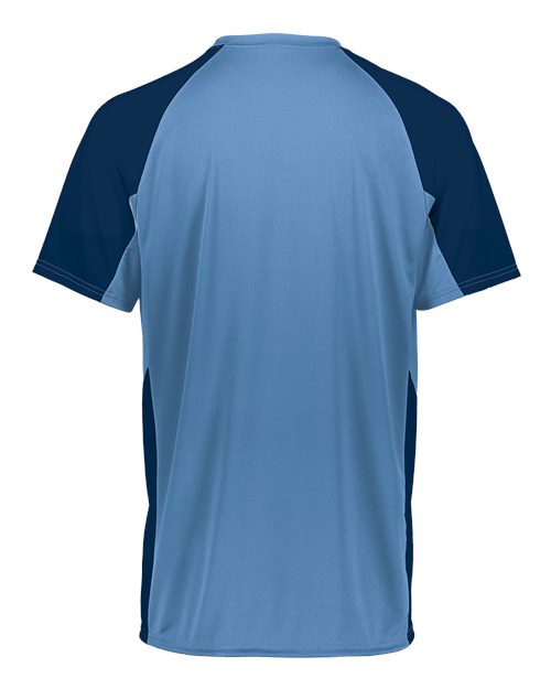 Youth Cutter Jersey - Columbia Blue/ Navy Back