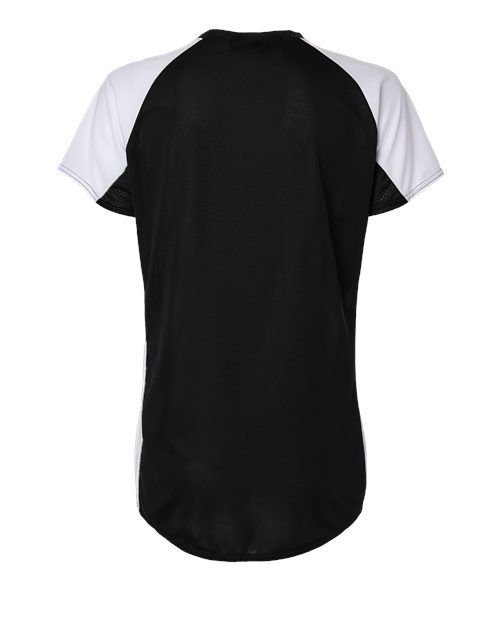 Women's Cutter Jersey - Black/ White Back