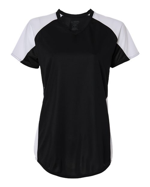 Women's Cutter Jersey - Black/ White Front