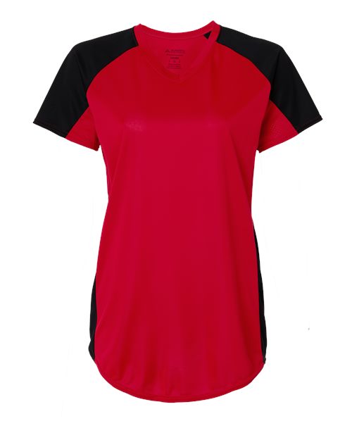 Women's Cutter Jersey - Red/ Black Front