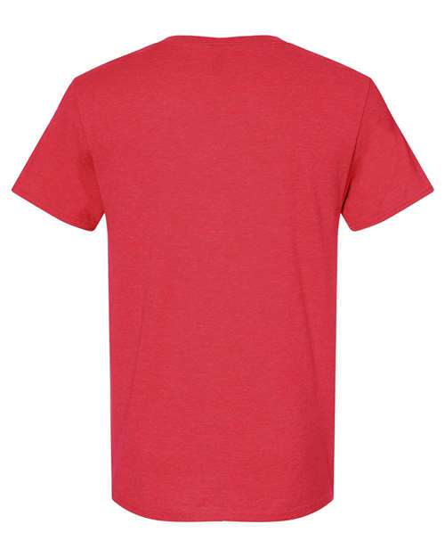 Premium Blend Ring-Spun T-Shirt - Fiery Red Heather Back