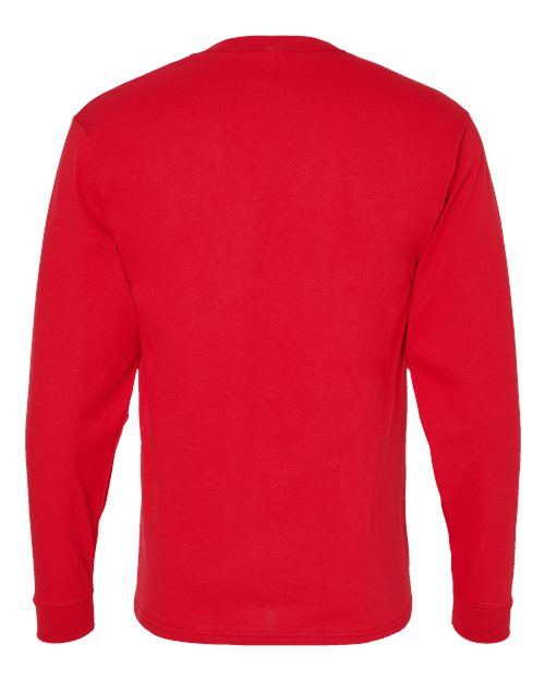 Essential-T Long Sleeve T-Shirt - Athletic Red Back