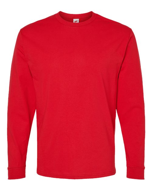 Essential-T Long Sleeve T-Shirt - Athletic Red Front