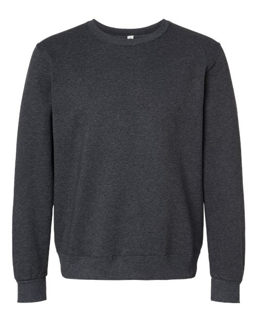 Unisex Eco™ Premium Blend Ring-Spun Crewneck Sweatshirt - Black Ink Heather Front