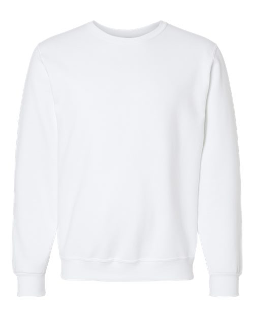 Unisex Eco™ Premium Blend Ring-Spun Crewneck Sweatshirt - White Front