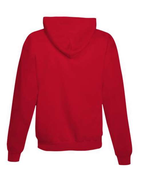 Unisex EcoSmart® Hooded Sweatshirt - Athletic Red Back