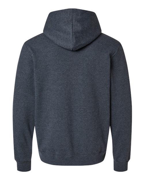 Unisex Eco™ Premium Blend Ring-Spun Hooded Sweatshirt - Black Ink Heather Back