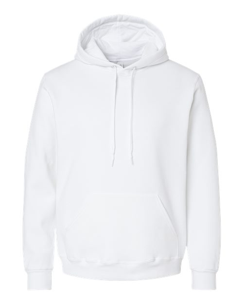 Unisex Eco™ Premium Blend Ring-Spun Hooded Sweatshirt - White Front