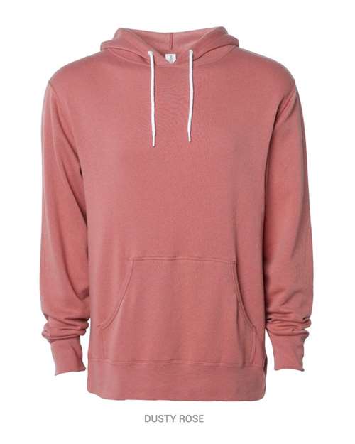 Unisex Lightweight Hooded Sweatshirt - Dusty Rose Front