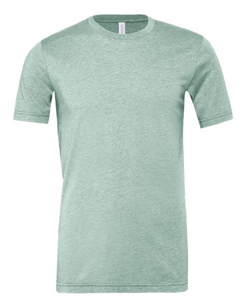 CVC Jersey Tee - Heather Prism Dusty Blue Front