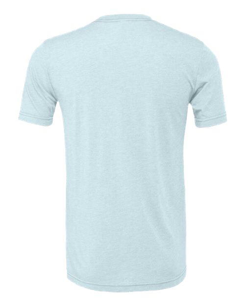 CVC Jersey Tee - Heather Prism Ice Blue Back