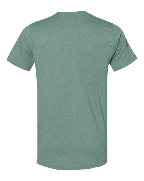 CVC Jersey Tee - Heather Dusty Blue Back