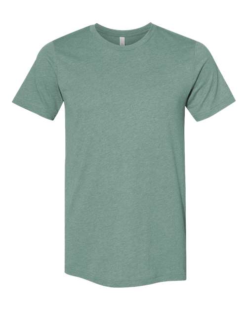 CVC Jersey Tee - Heather Dusty Blue Front
