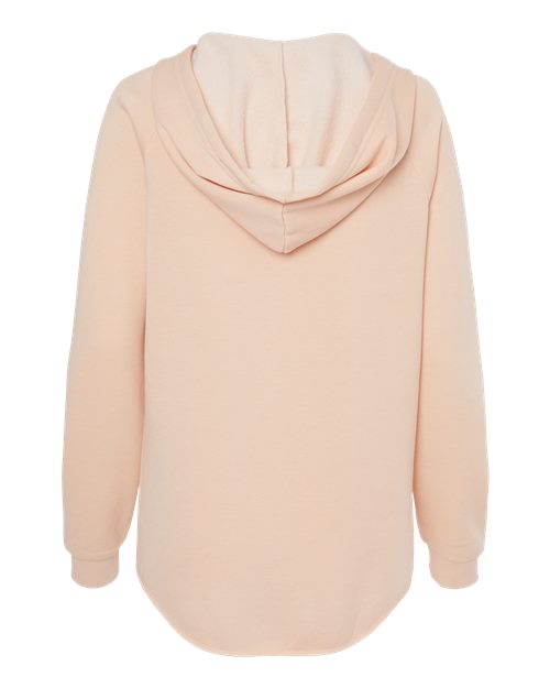 Women’s Lightweight California Wave Wash Hooded Sweatshirt - Blush Back