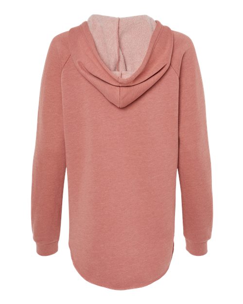 Women’s Lightweight California Wave Wash Hooded Sweatshirt - Dusty Rose Back