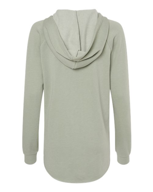 Women’s Lightweight California Wave Wash Hooded Sweatshirt - Sage Back