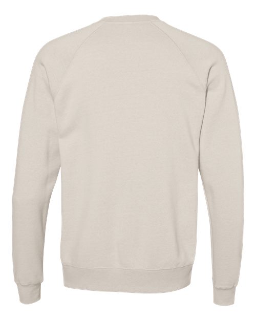 Unisex Special Blend Raglan Crewneck Sweatshirt - Stone Heather Back