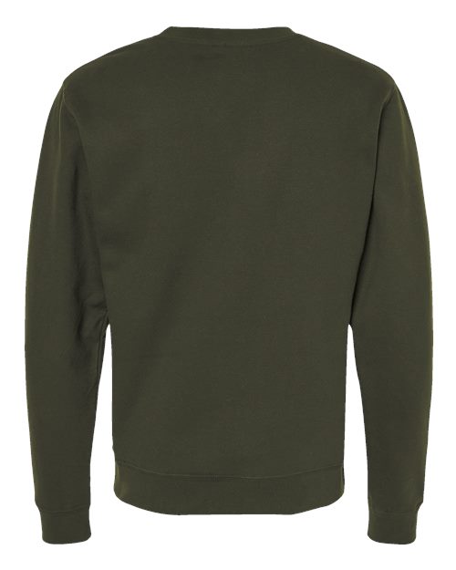Unisex Midweight Crewneck Sweatshirt - Army Back