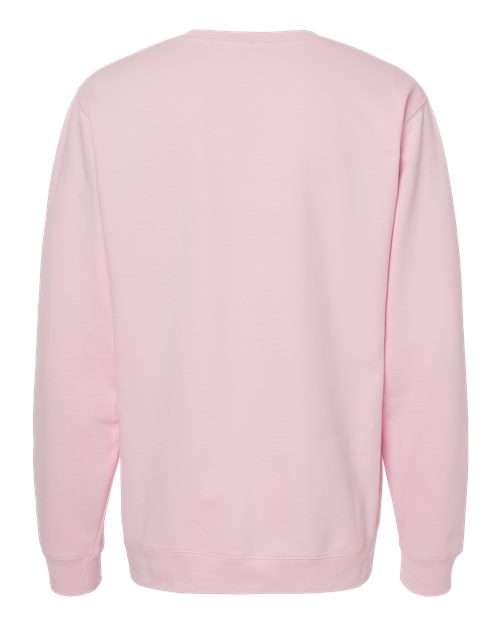 Unisex Midweight Crewneck Sweatshirt - Light Pink Back