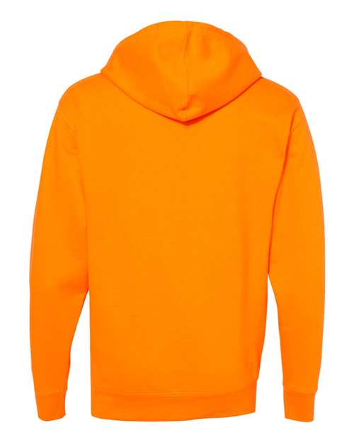 Unisex Midweight Hooded Sweatshirt - Safety Orange Back